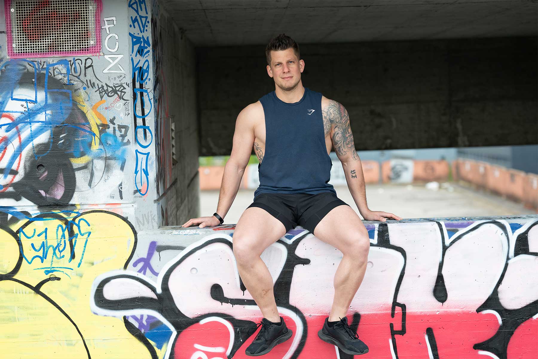 Patrick Gisler in Sportbekleidung.